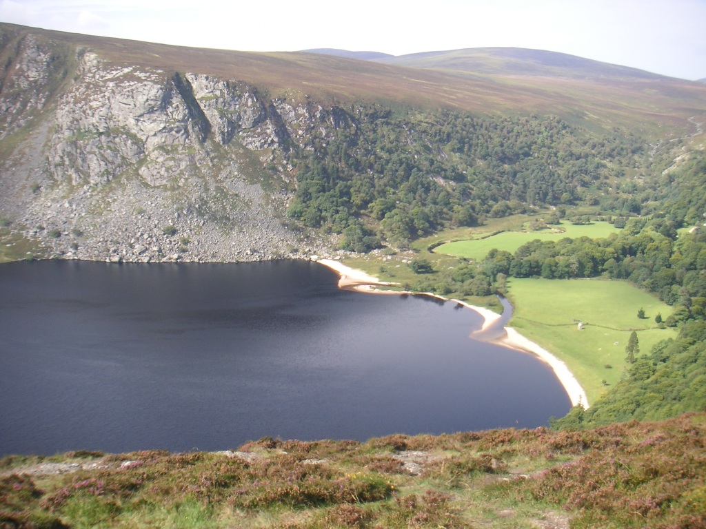 A lot of hills and a whole lake filled with guinness! Thats the famous Guinness Lake.